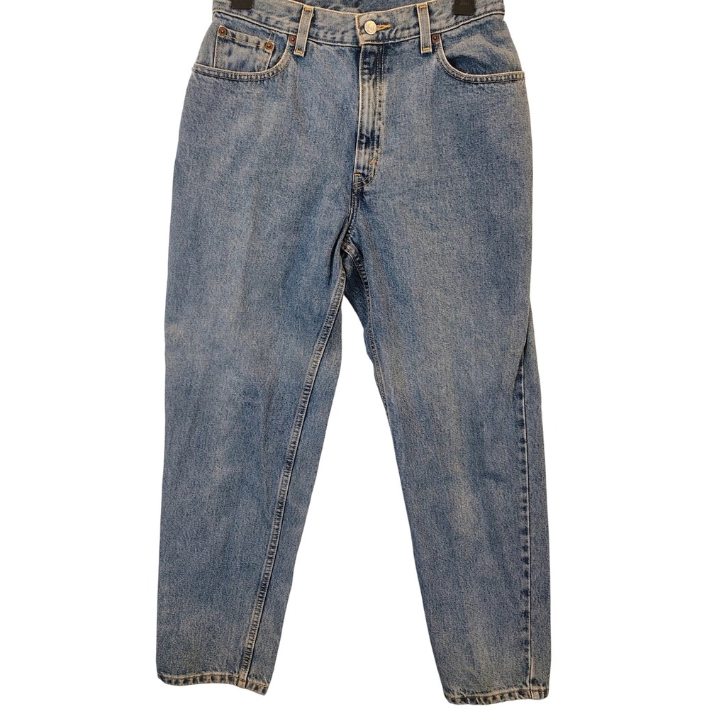 VTG Levis 550 Relaxed Fit Tapered Leg Jeans Womens 10 MIS‎ S Med Wash Blue Denim